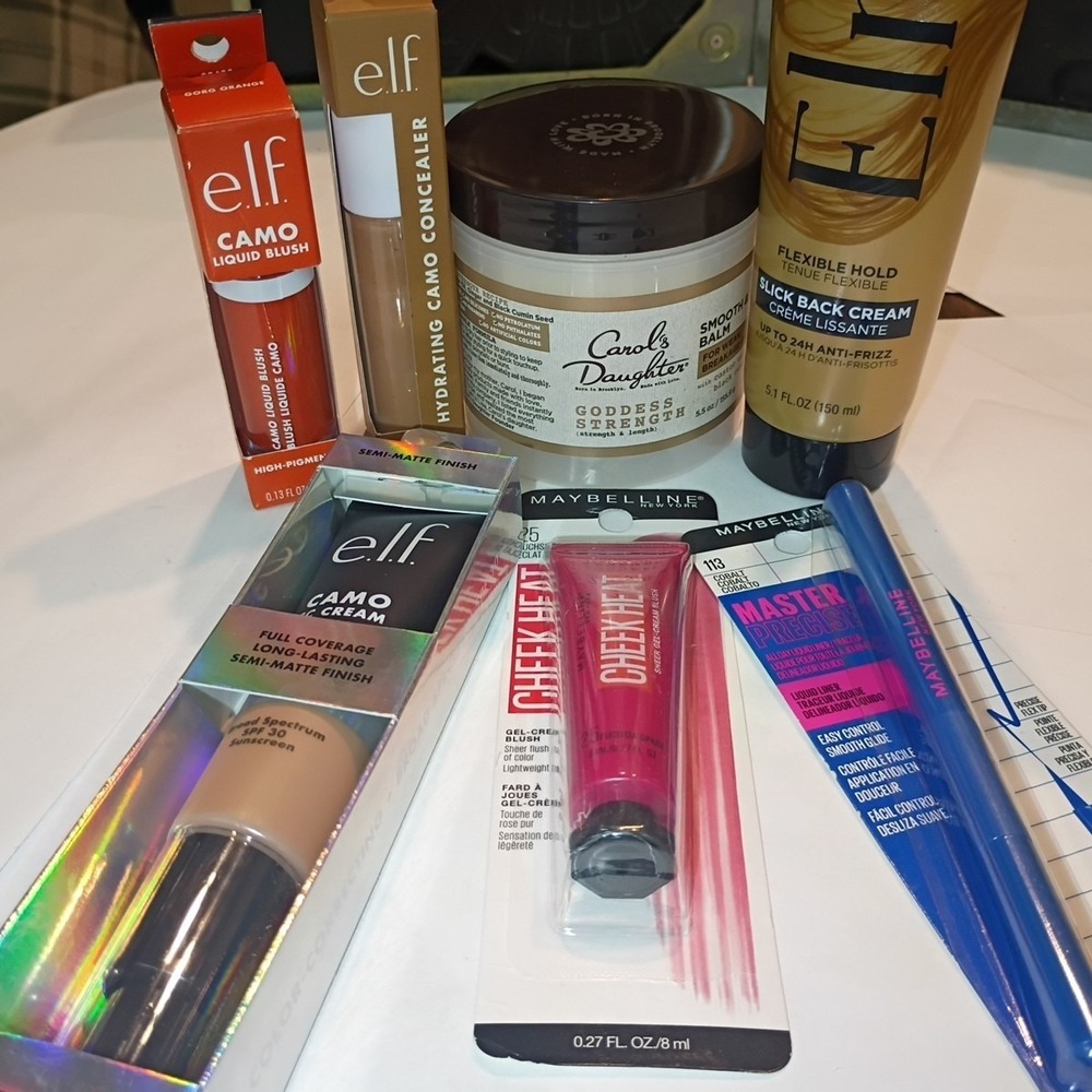 7x Beauty Mixed Lot - NIB - Cosmetics Wholesale Bundle - Face Eyes Lips Hair